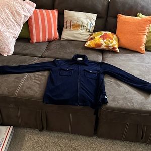 Jones New York shirt jacket Navy blue